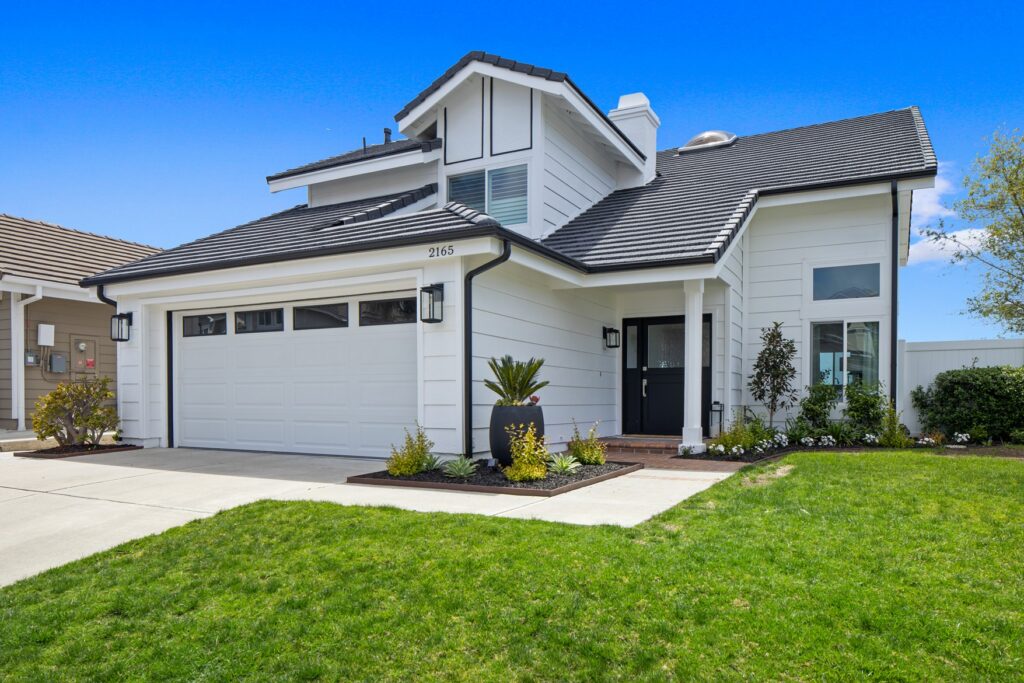 New rain gutters on a home in southern California
